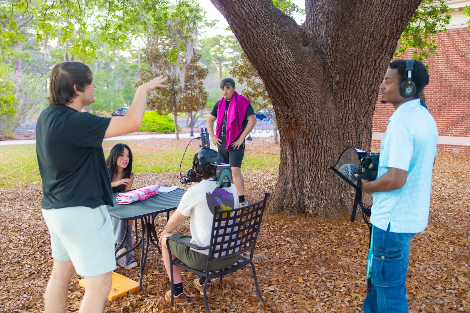 Outdoor production at UNCW campus